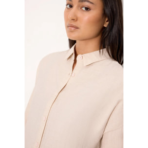 T-shirt a maniche lunghe Marrone