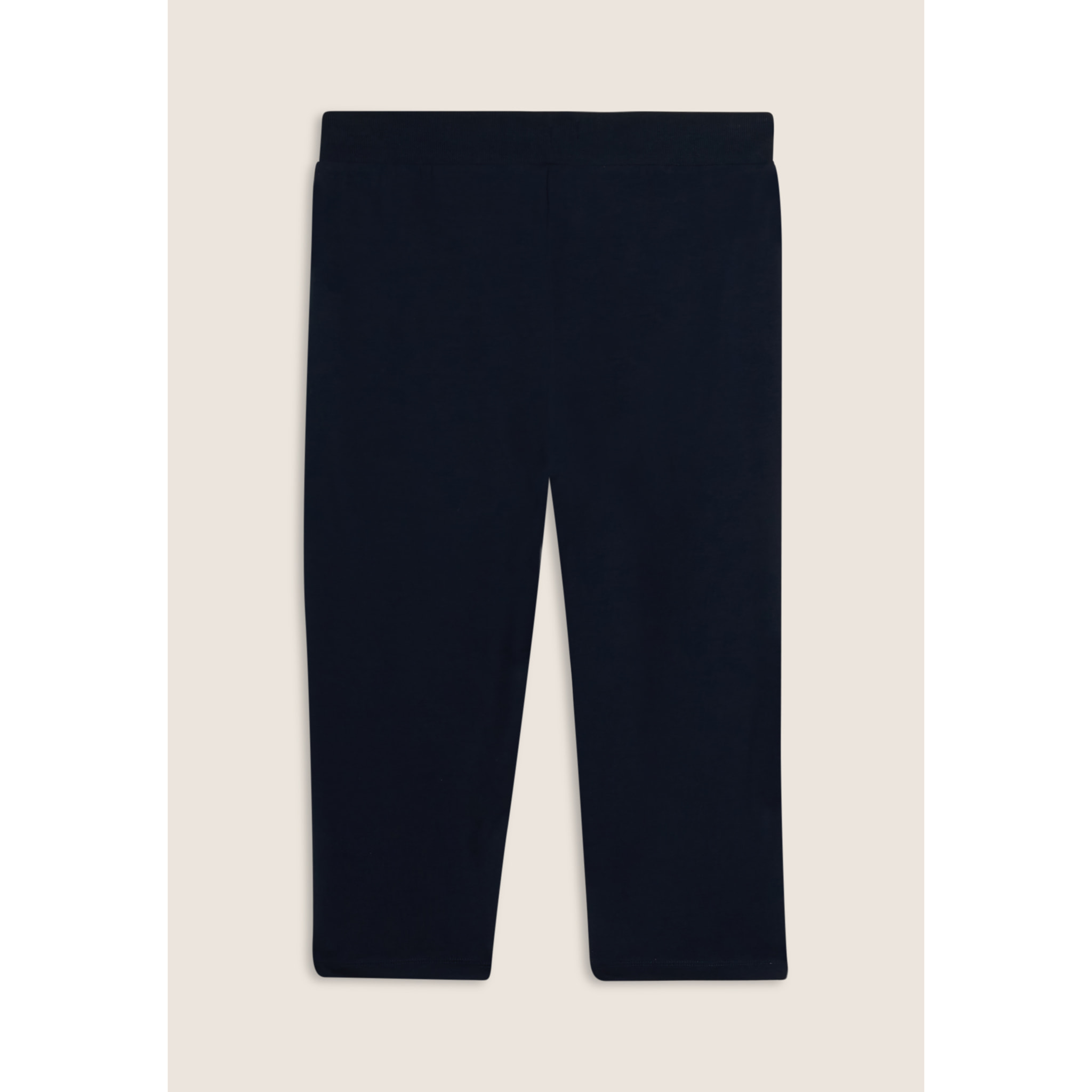 Pantaloni corsaro in jersey con logo perline