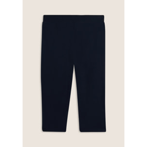 Pantaloni corsaro in jersey con logo perline