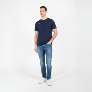 T-shirt jersey cotone organico con stampa narrow fit