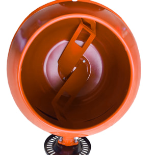 Betoniera Elettrica 140 Litri 550 Watt Impastatrice Miscelatore Cemento Con 2 Ruote Certificazione CE Telaio In Acciaio Per Malta Calcestruzzo 30 RPM