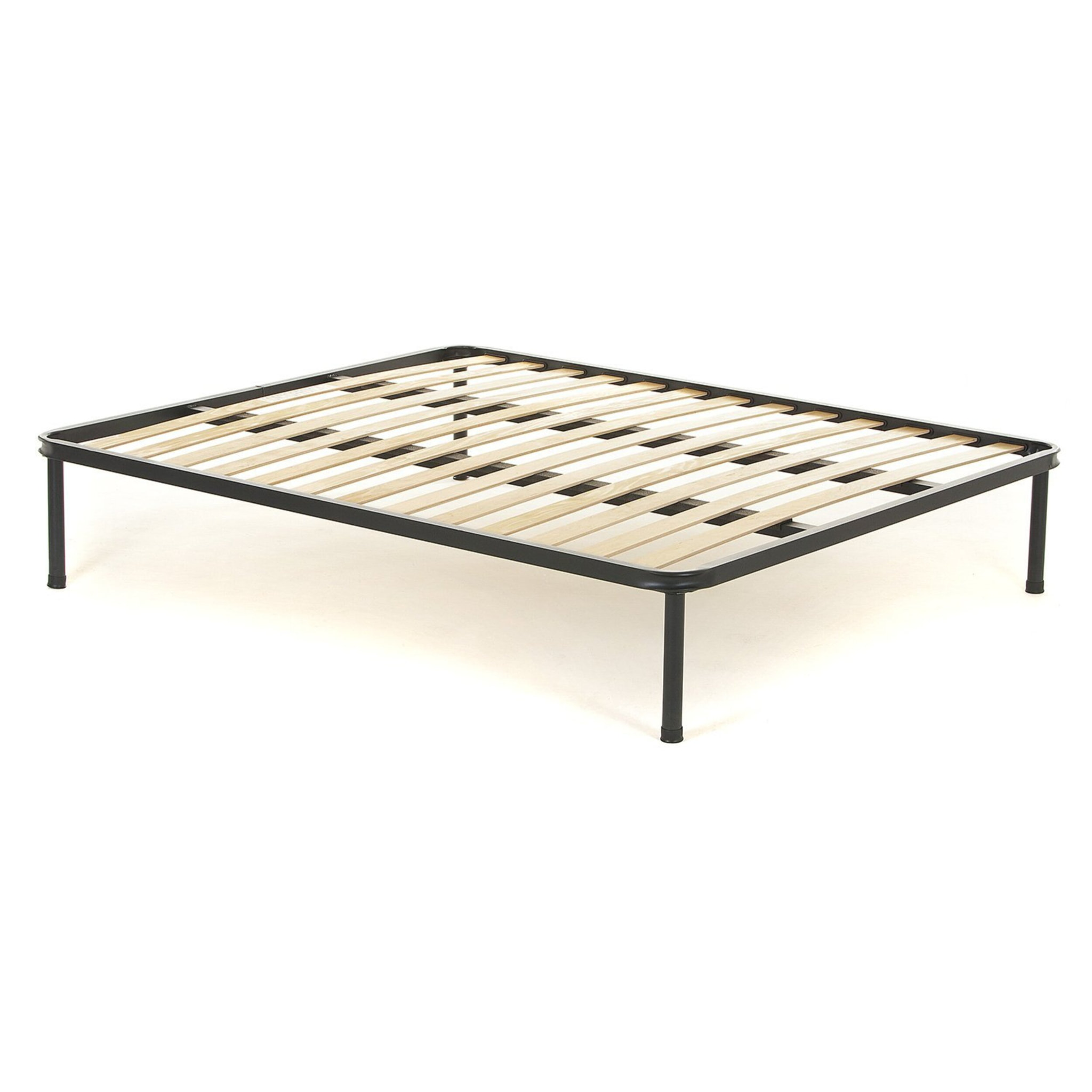 Rete a doghe in faggio e struttura in ferro mod. Iron mis. 160x190 con doghe in legno di faggio