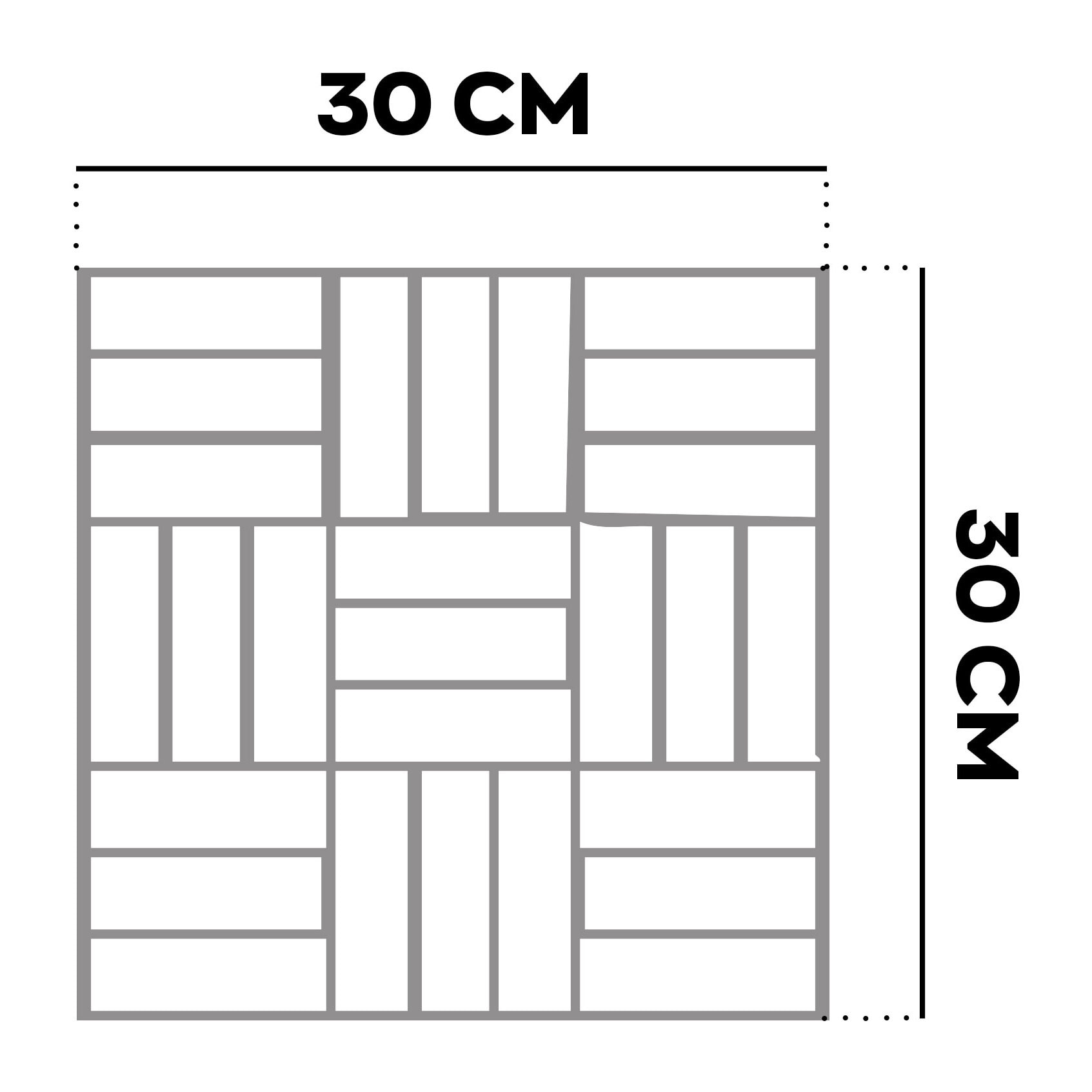 Lyva - Pavimento da Esterno con Clip 30x30 cm 10 Piastrelle per Giardino Patio Terrazza in Legno di Acacia
