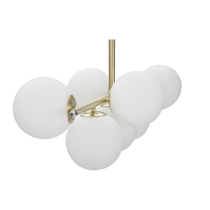 LAMPADARIO GLAMY 7 LUCI CHARME1921 BICOLORE