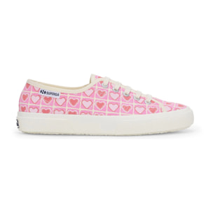Superga - Donna Rosa - 3750 Heart Crochet Print Leggera