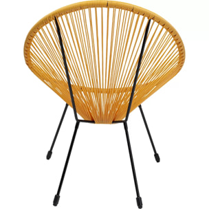 Fauteuil de jardin Acapulco jaune Kare Design