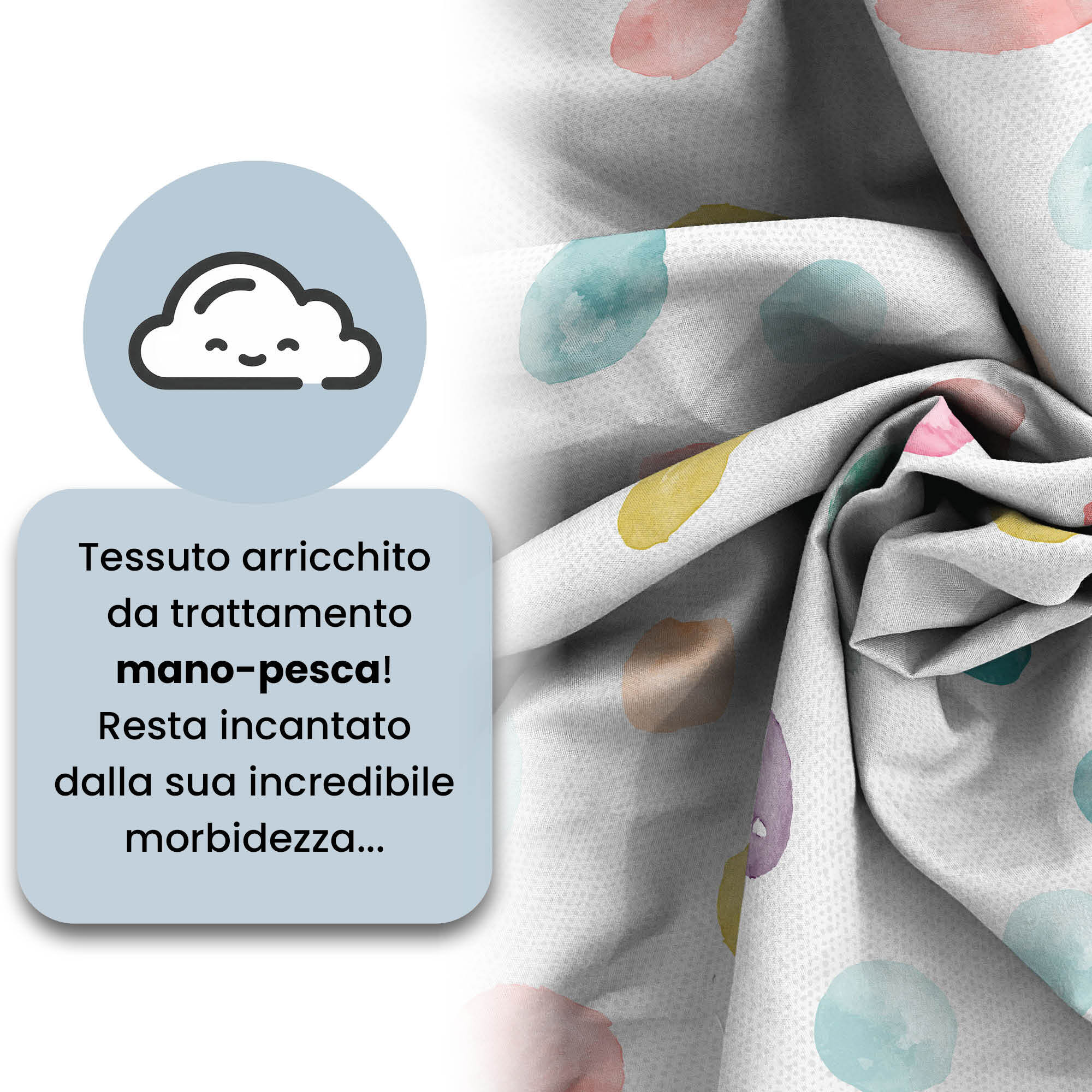 COPRIPIUMINO FASHION, 100% Microfibra, No Stiro - BALLOON