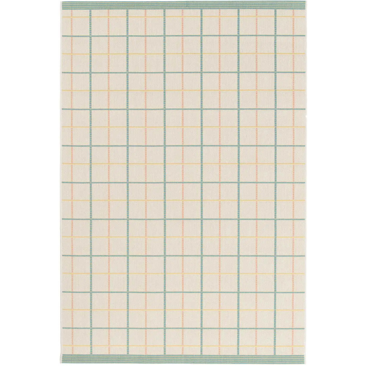 MANILA Alfombra geométrica de exterior-interior en tonos pastel, varias medidas disponibles.