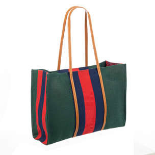 Borbore Bolso shopper Mujer. Fabricado en rafia sintética entrelazada.