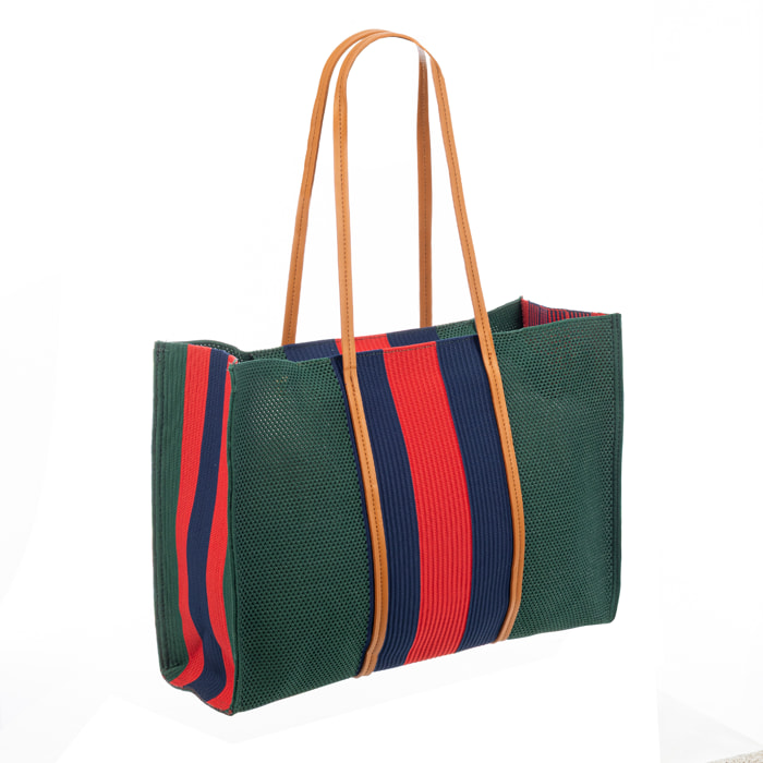 Borbore Bolso shopper Mujer. Fabricado en rafia sintética entrelazada.