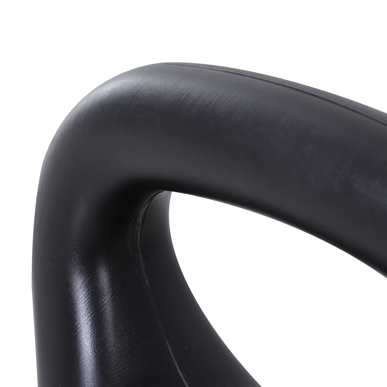 Kettlebell 8 Kg - haltère boule - poignée ergonomique - PVC noir
