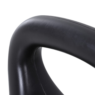 Kettlebell 8 Kg - haltère boule - poignée ergonomique - PVC noir