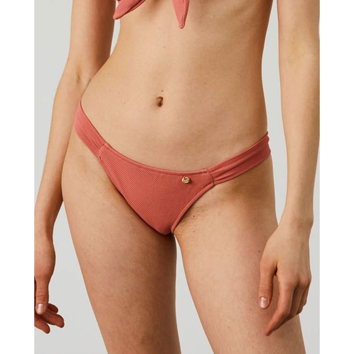 Braga de bikini semibrasileña en tejido piqué