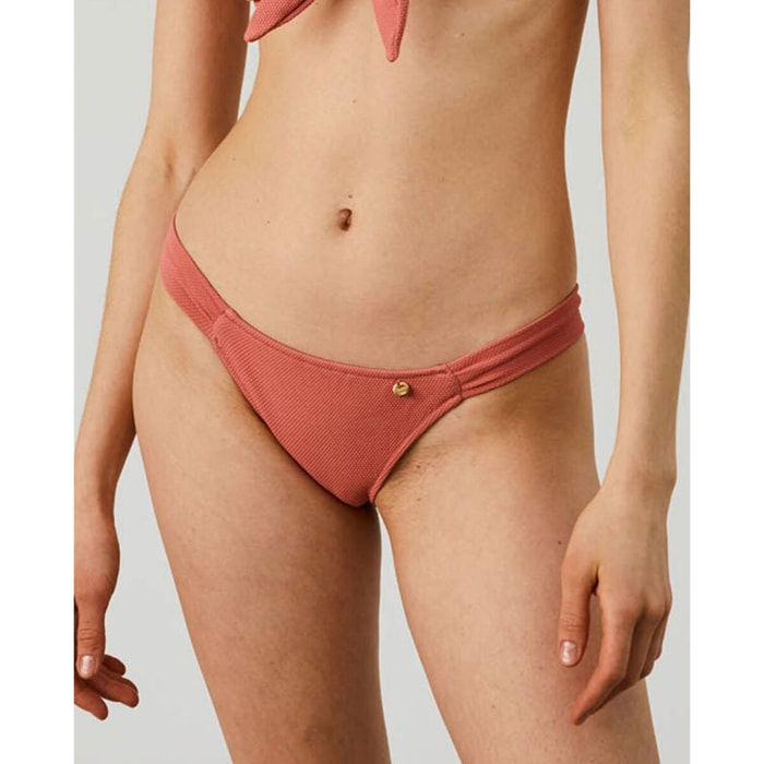 Braga de bikini semibrasileña en tejido piqué