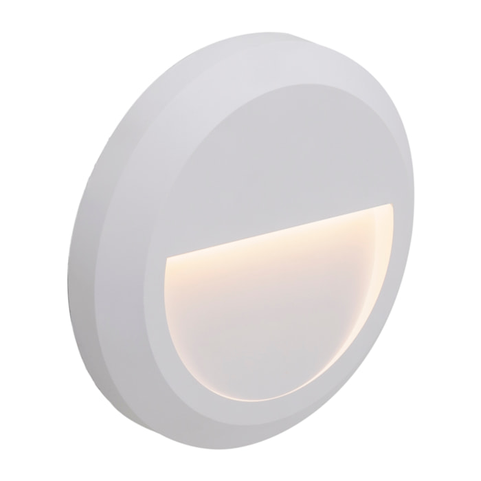 FORLIGHT Siram aplique exterior con luz led blanco cálido en color blanco