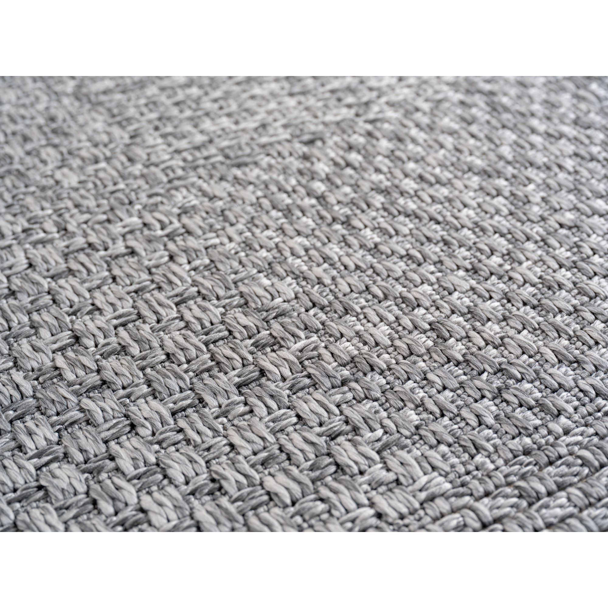 NEREA - Tapis intérieur/extérieur gris, design damier