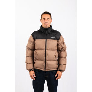 Chaqueta Lisboa short jacket marca ECOON - Caqui / Negro