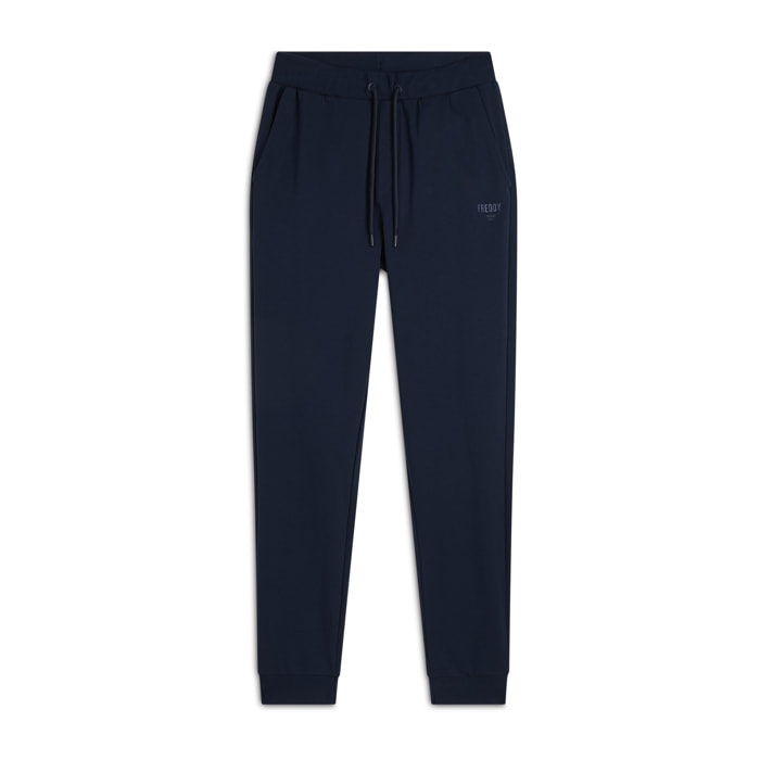 Pantaloni Sportivi in cotone con Polsini