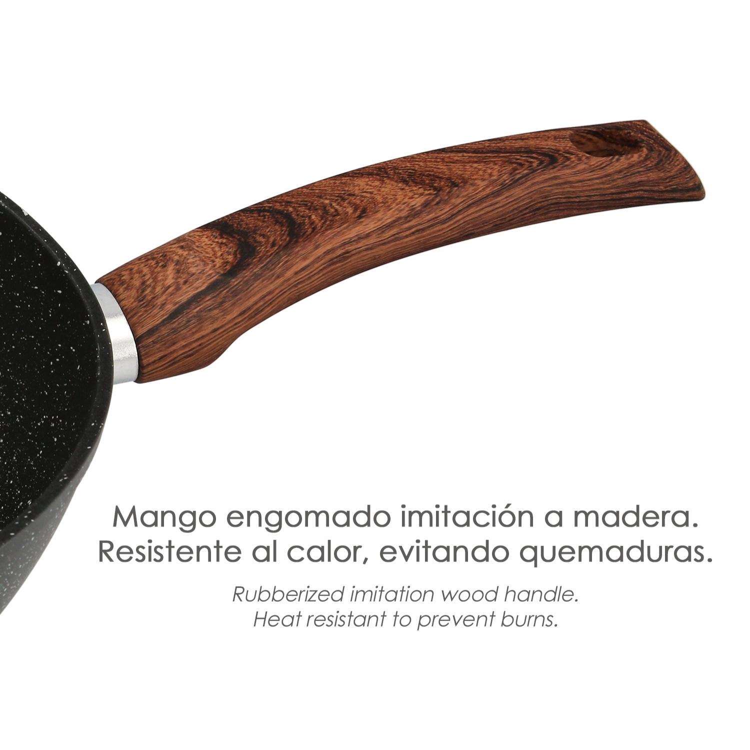 Sartén 24 cm kampa mango desmontable superficie antiadherente
