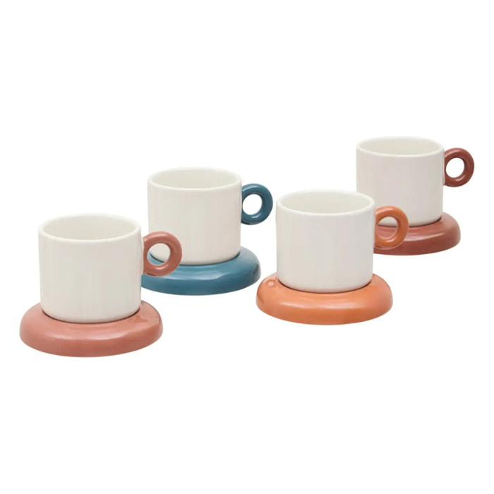 Coffret 4 tasses Homy 110 ml
