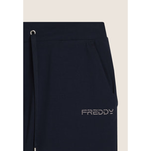Pantaloni Corti in Jersey con Coulisse e Logo FREDDY