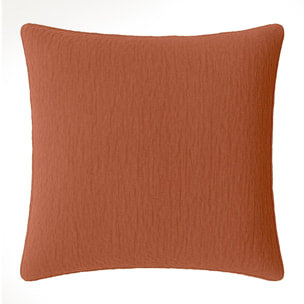 Paire de taies d'oreiller coton safran, safran mineral
