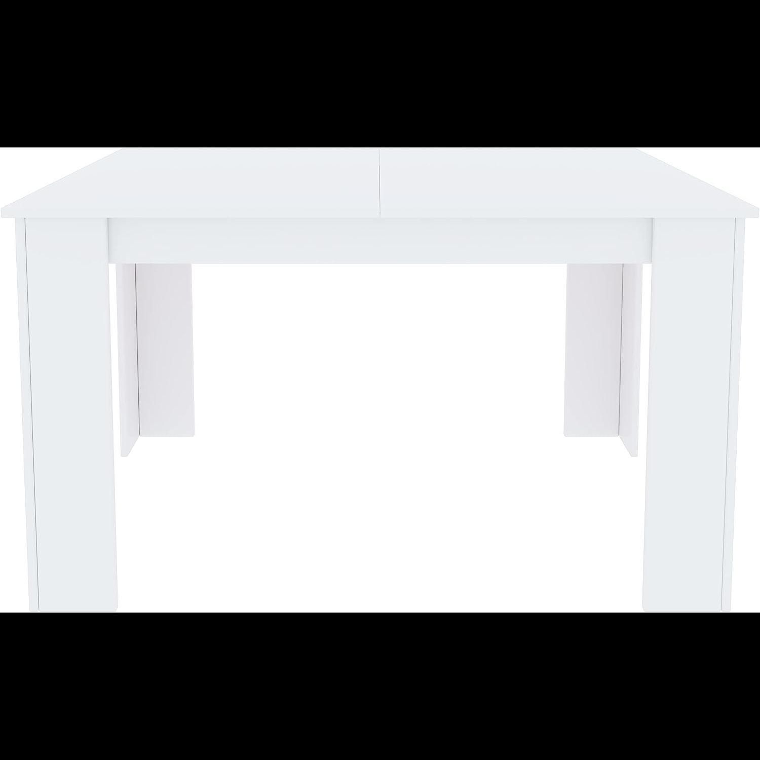 Tavolo da Pranzo Allungabile Estensibile Fino a 190 cm Tavolino Per 6 Persone Salotto Soggiorno Salone Design Moderno 190 x 78 x 90 cm Bianco