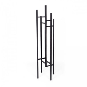 Eigen - Porte-manteaux design bois massif - Noir.