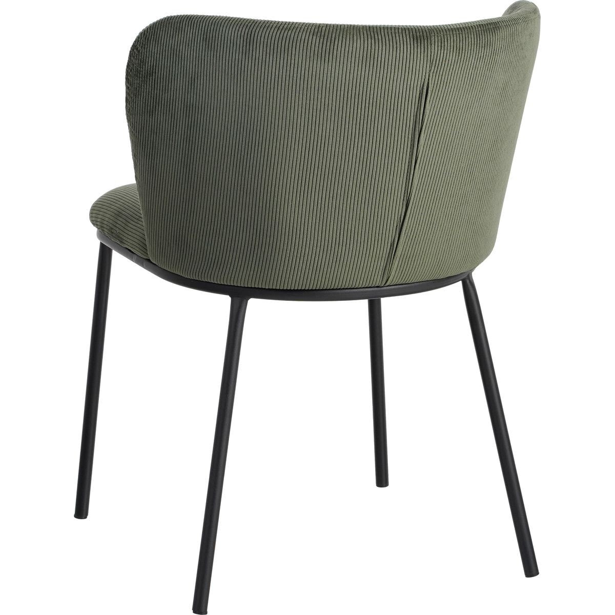Lot de 2 chaises en velours côtelé - TOMA
