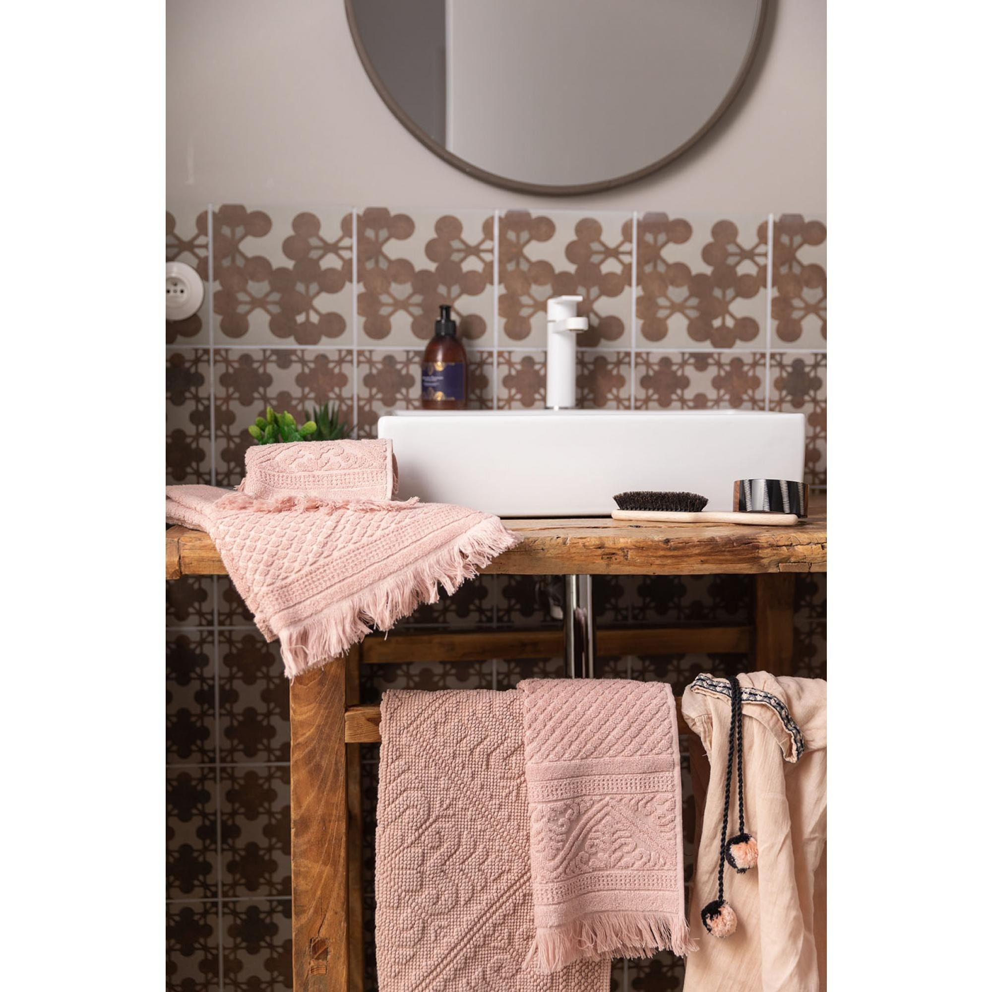 Drap de douche uni Zoe