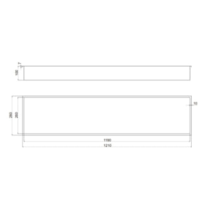 Aurum Niche de Douche à encastrer, Acier Inoxydable 304, 120x28x10cm, Gun Métal brossé PVD (SATAURN12128BGM)