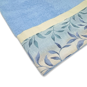 Set Spugna FELCE 2 Pezzi: Viso+Ospite - Azzurro - 450 gr/m² - Puro Cotone