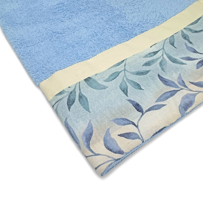 Set Spugna FELCE 2 Pezzi: Viso+Ospite - Azzurro - 450 gr/m² - Puro Cotone