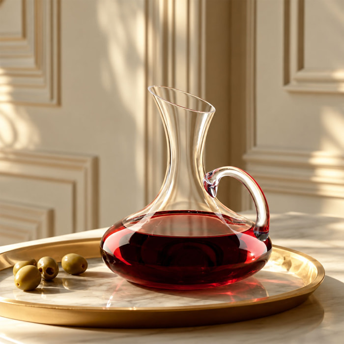 Carafe à décanter 1,5L en verre avec anse REVERIE