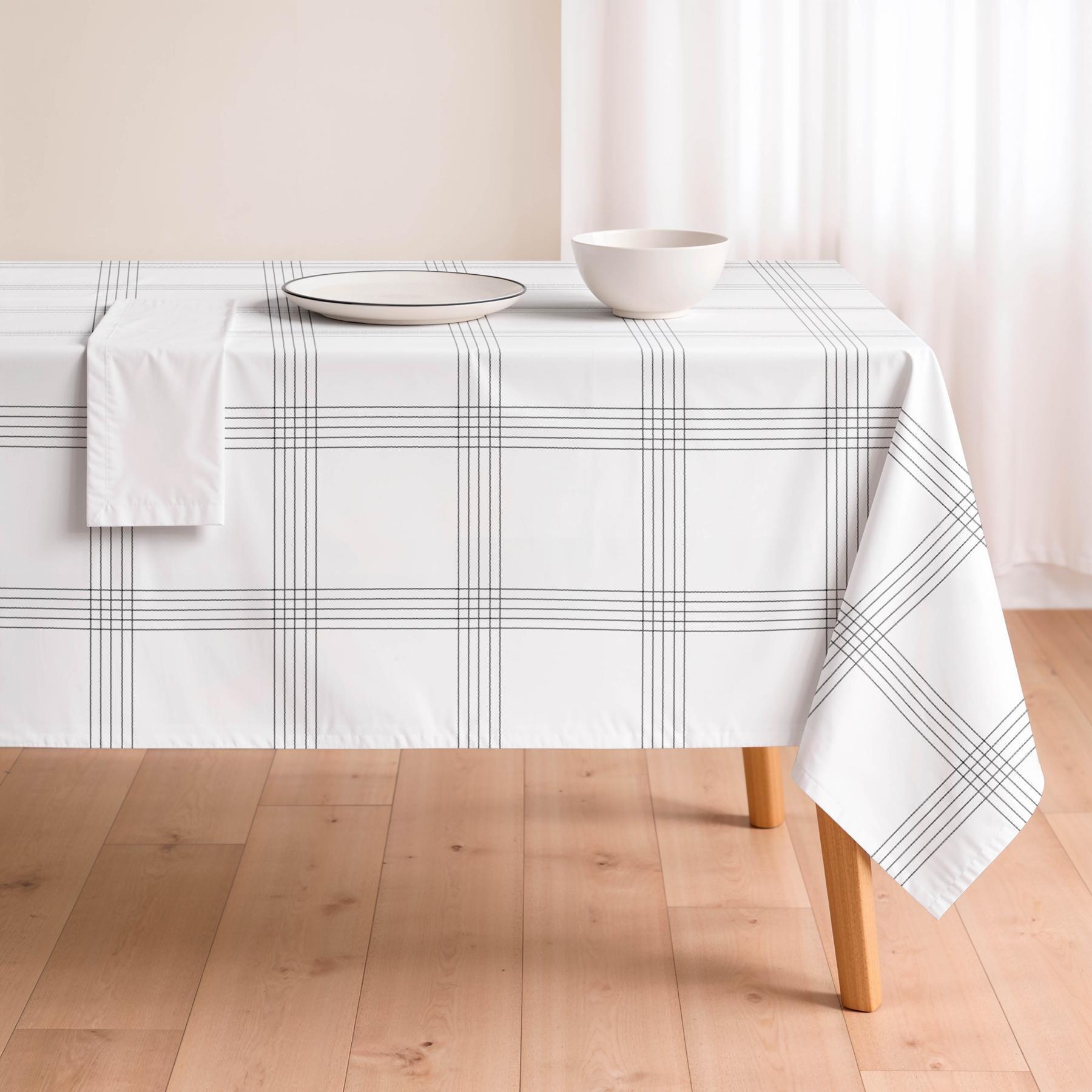 Nappe anti-taches OTTO NOIR - en 100 % coton