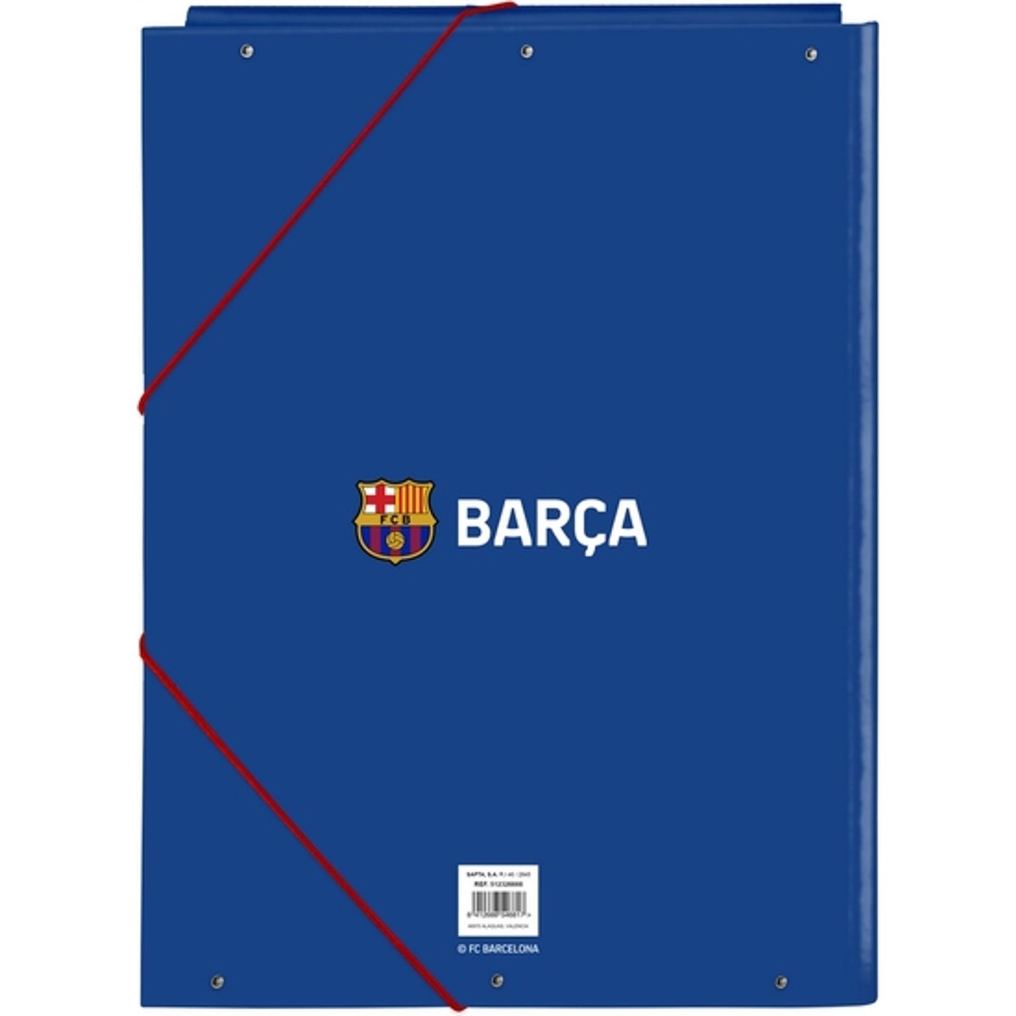 Carpeta folio 3 solapas f.c.barcelona 2ª equipacion