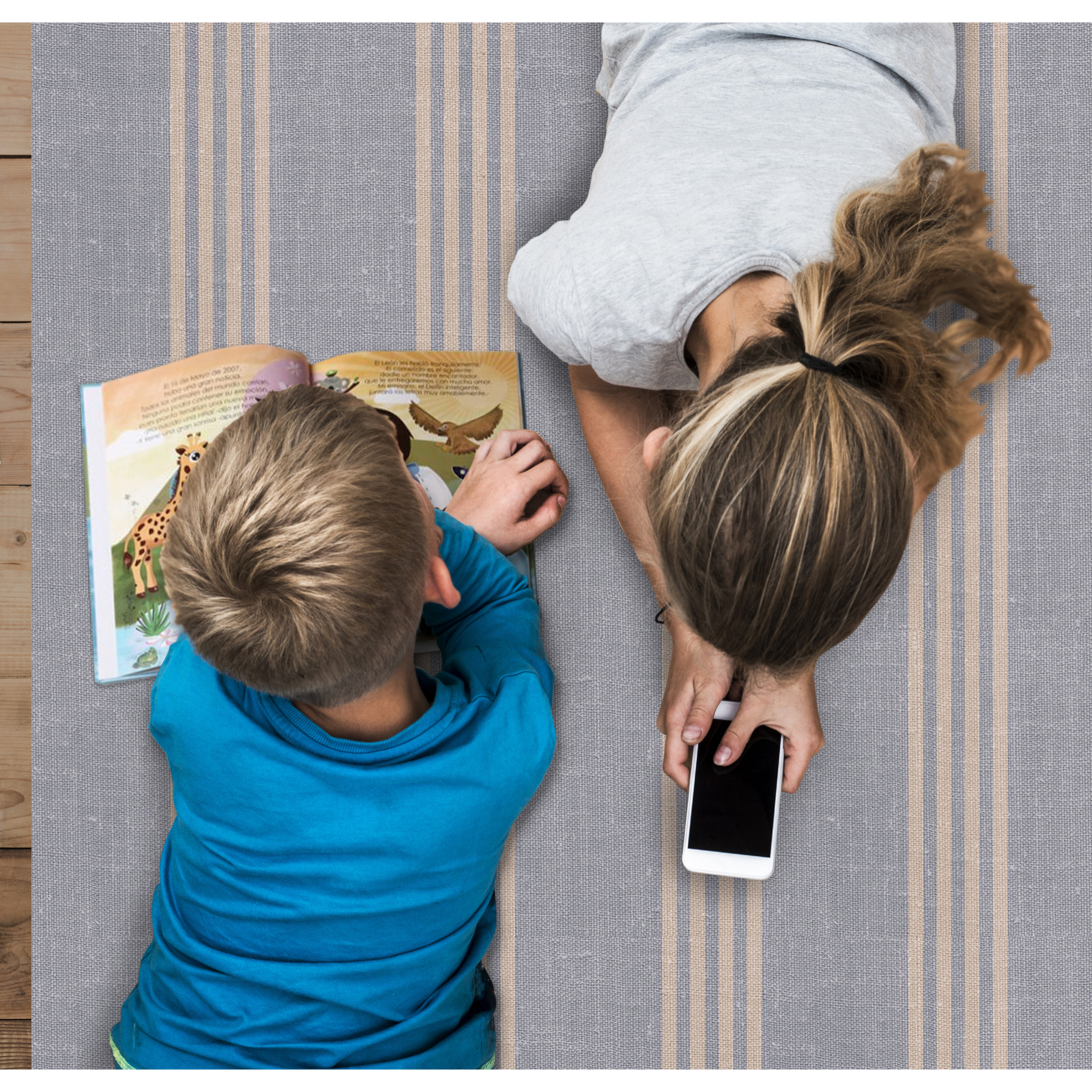 Alfombra de vinilo CERAMIKO, Angelina, estilo textil 66x150 cm