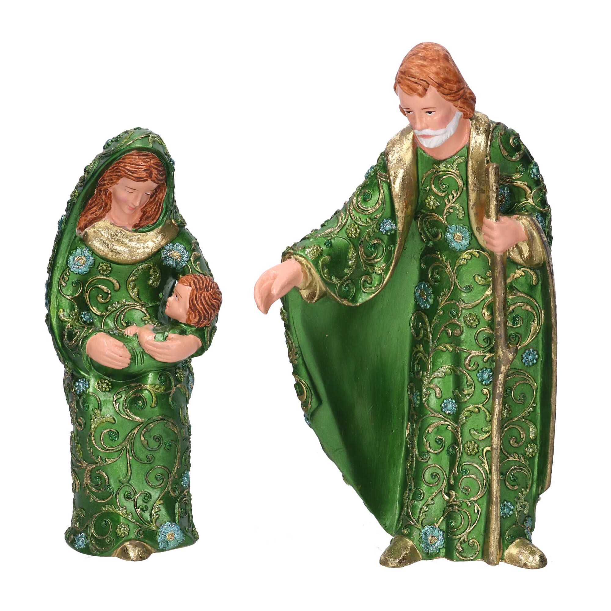 Nativita' in resina verde cmh25,4