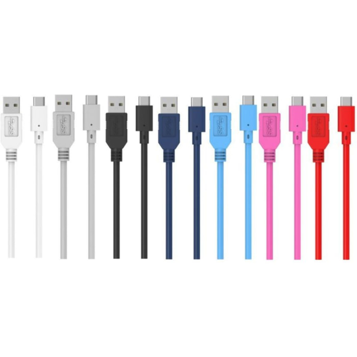 Câble micro USB ESSENTIELB vers USB 1M Noir