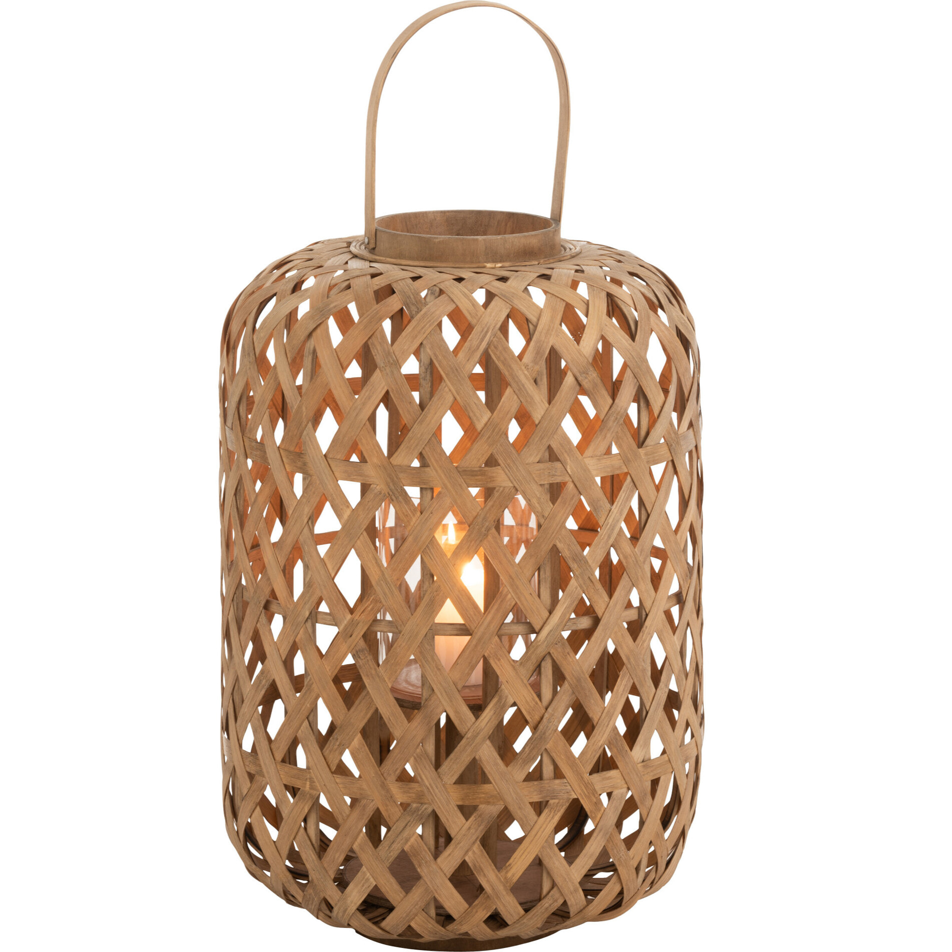 J-Line lanterne Jardin - bambou - naturel - small