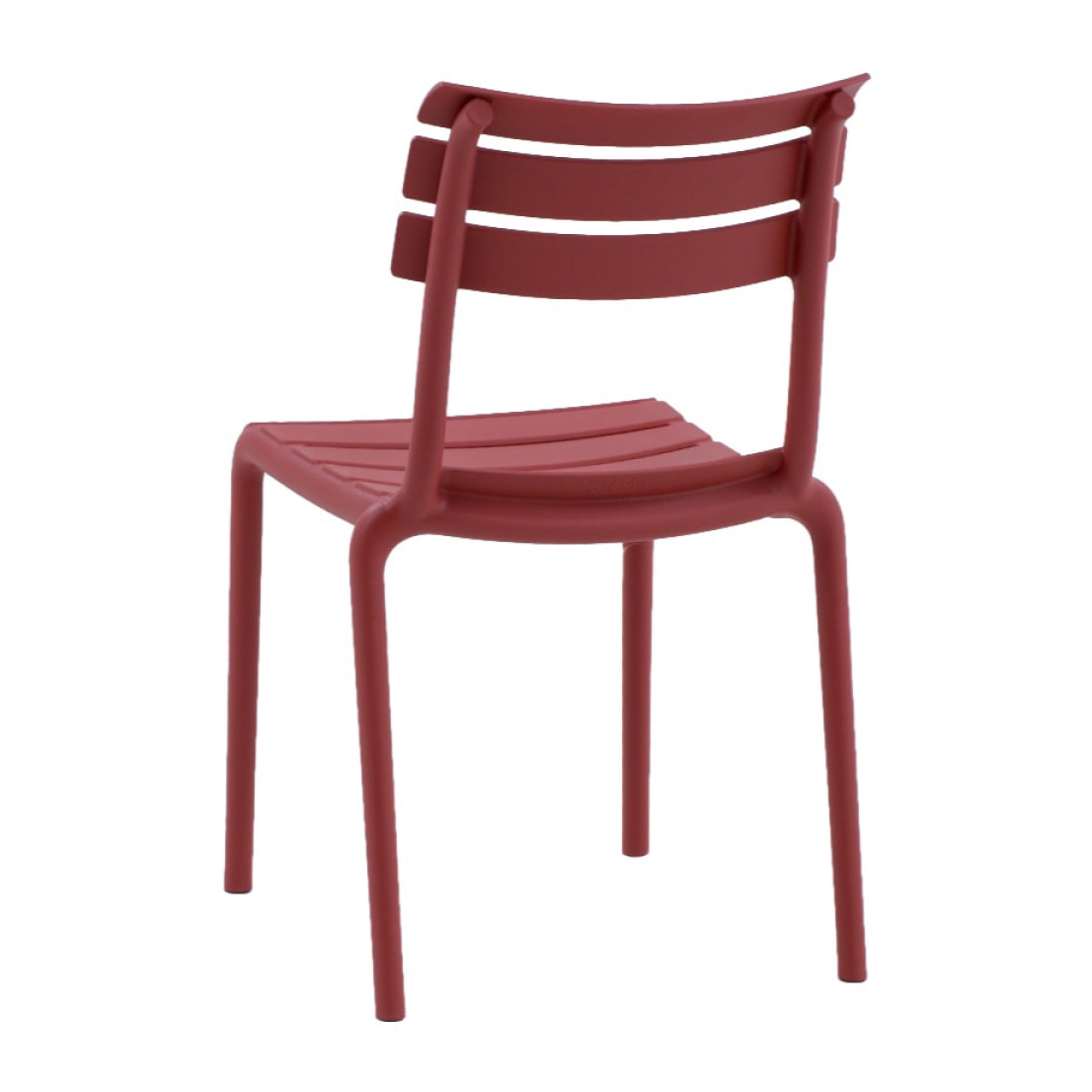 Set 2 sedie in polipropilene colore  rosso mattone