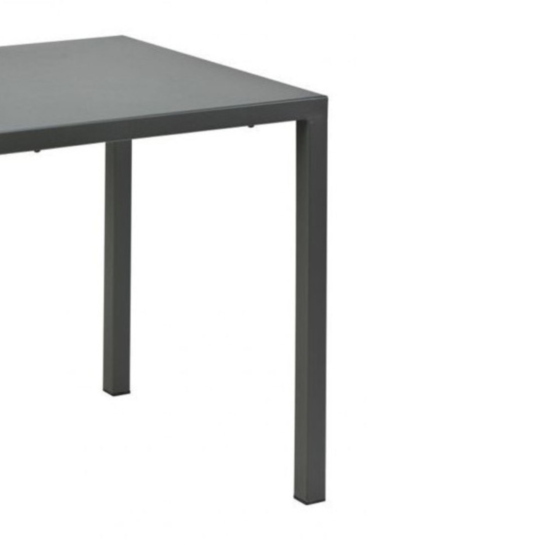 Tavolo MARSIGLIA in metallo antracite 70x70 cm, impilabile