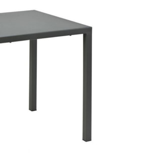 Tavolo MARSIGLIA in metallo antracite 70x70 cm, impilabile