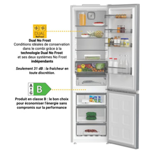 Réfrigérateur combiné WHIRLPOOL WHK26404XP7E