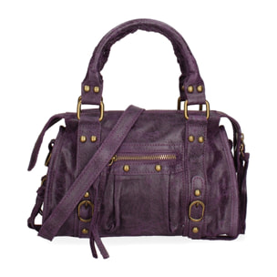 Borsa a spalla da donna - Modello Erisia - Vera pelle - 25.0 x 15.0 x 10.0 cm