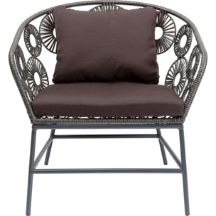 Fauteuil de jardin Ibiza marron Kare Design