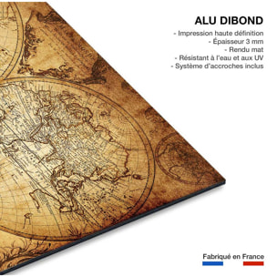 Tableau mappemonde ancienne Tableau alu Dibond