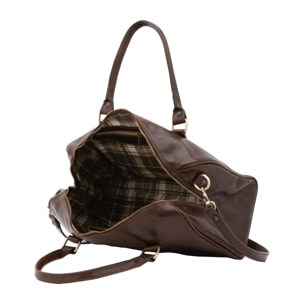Borsa a bauletto  da donna In Vera pelle Made in Italy 37x22x16 cm