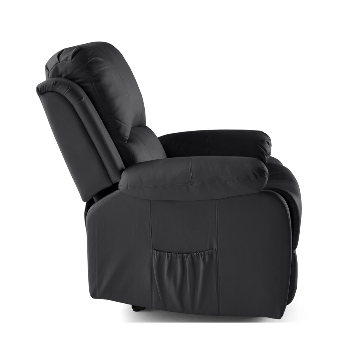 Armand - fauteuil relax électrique en simili - Noir
