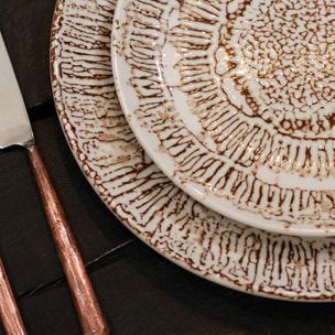 Lot de 6 assiettes à dessert en porcelaine 20cm LODGE